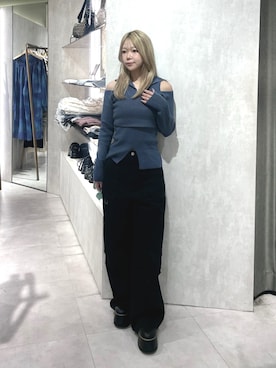 上竹七咲さん(レディース・152cm)の秋コーディネート