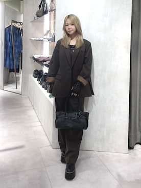 上竹七咲さん(レディース・152cm)の秋コーディネート