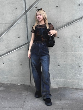 上竹七咲さん(レディース・152cm)の夏コーディネート