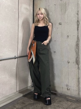 上竹七咲さん(レディース・152cm)の夏コーディネート