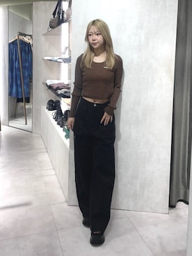上竹七咲さん(レディース・152cm)の秋コーディネート