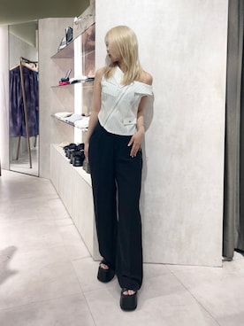 上竹七咲さん(レディース・152cm)の夏コーディネート