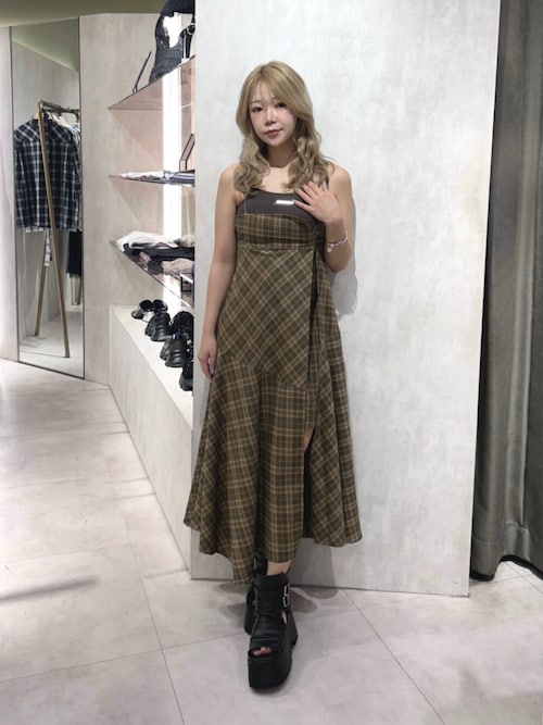 MURUA（ムルーア） ワンピース 2WAYスリットキャミワンピース