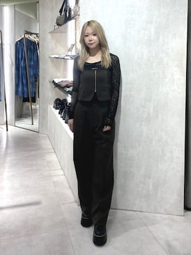 上竹七咲さん(レディース・152cm)の秋コーディネート