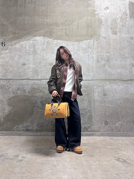 「AVIREX（アヴィレックス）のアイテム（バッグ）」を使った、yosea0225さん（レディース・149cm）の春コーディネート