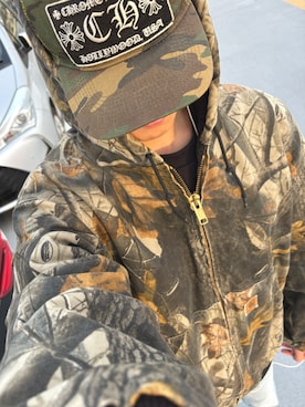 「CHROME HEARTS（クロムハーツ）のアイテム」を使った、ibukiさん（メンズ・173cm）の冬コーディネート