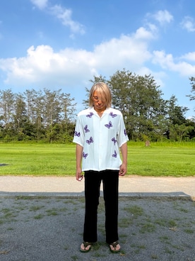 「Needles（ニードルス）のアイテム」を使った、Kazuさん（メンズ・175cm）の秋コーディネート