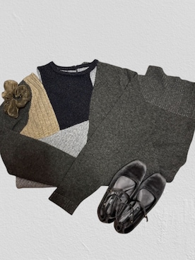 「WILLFULLY（ウィルフリー）のアイテム」を使った、しゃかりきねこぜさん（レディース・164cm）の冬コーディネート