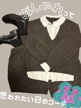 「WILLFULLY（ウィルフリー）のアイテム」を使った、しゃかりきねこぜさん（レディース・164cm）の冬コーディネート