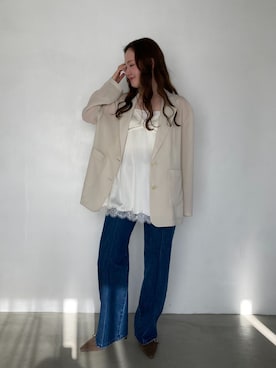 「U by SPICK&SPAN（ユーバイスピックアンドスパン）のアイテム」を使った、ayakaさん（レディース・158cm）の春コーディネート