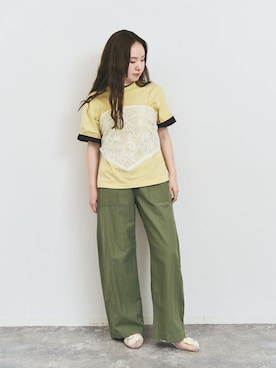 「U by SPICK&SPAN（ユーバイスピックアンドスパン）のアイテム」を使った、ayakaさん（レディース・158cm）の夏コーディネート