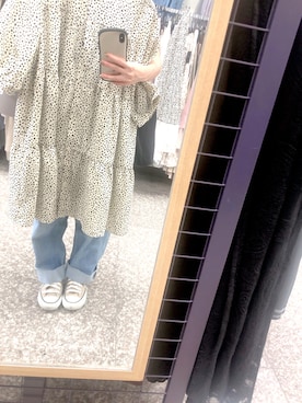 「niko and...（ニコアンド）のアイテム（デニムパンツ、ブルー系）」を使った、copaさん（レディース・146cm）の夏コーディネート