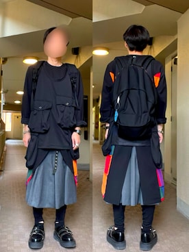 「COMME des GARCONS（コムデギャルソン）のアイテム（バッグ）」を使った、 dull_1068さん（メンズ・170cm）の春コーディネート