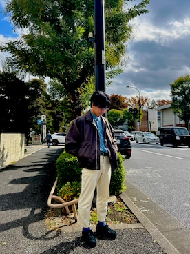 「Saturdays NYC（サタデーズ ニューヨークシティ ）のアイテム」を使った、2buchaaanさん（メンズ・172cm）の秋コーディネート