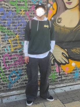 「アイテム（Tシャツ/カットソー）」を使った、seike893さん（メンズ・174cm）の秋コーディネート