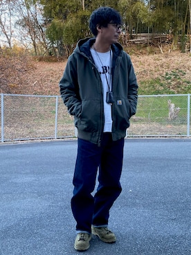 「LLBean SIGNATURE（エルエルビーンシグネチャー）のアイテム」を使った、satoさん（メンズ・178cm）の冬コーディネート