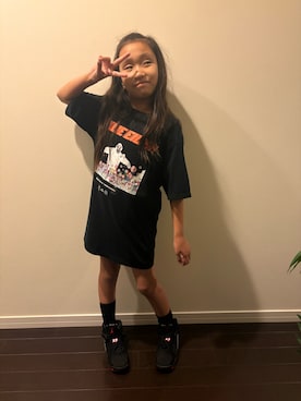 「アイテム（スニーカー）」を使った、HANさん（キッズ・132cm）の夏コーディネート