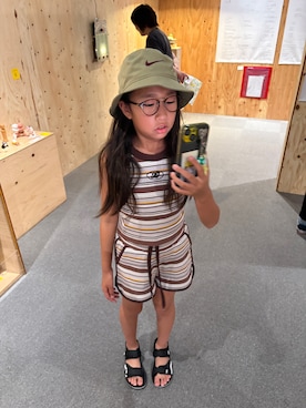 「VANS（バンズ）のアイテム」を使った、HANさん（キッズ・125cm）の夏コーディネート