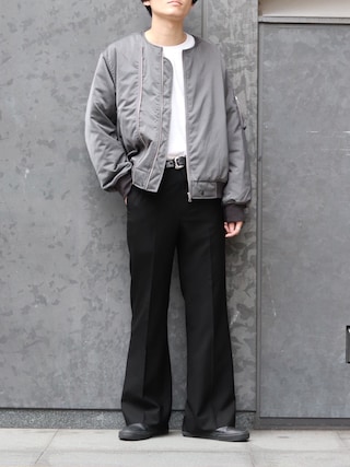 ky　sugar&co ブルゾン ワークジャケット MA-1 ノーカラー ky sugar&co ブルゾン ワークジャケット MA-1 ノーカラー