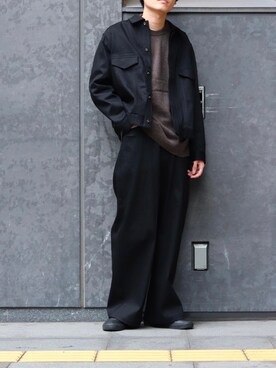 「Lui's（ルイス）のアイテム（デニムジャケット）」を使った、r.kobata1204さん（メンズ・182cm）の秋コーディネート