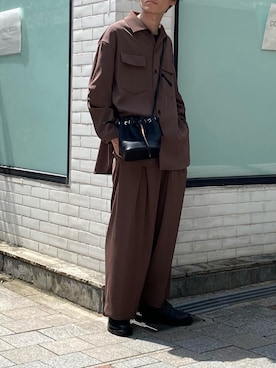 「ITTI（イッチ）のアイテム（バッグ）」を使った、r.kobata1204さん（メンズ・182cm）の夏コーディネート