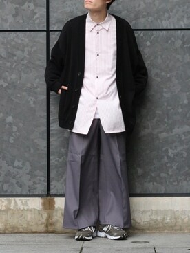 「SHINYAKOZUKA（シンヤコヅカ）のアイテム（パンツ）」を使った、r.kobata1204さん（メンズ・182cm）の春コーディネート