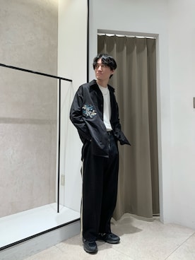 「SHINYAKOZUKA（シンヤコヅカ）のアイテム（パンツ）」を使った、r.kobata1204さん（メンズ・182cm）の春コーディネート