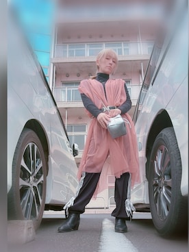 「アイテム（ブーツ）」を使った、KEYさん（レディース・158cm）の春コーディネート