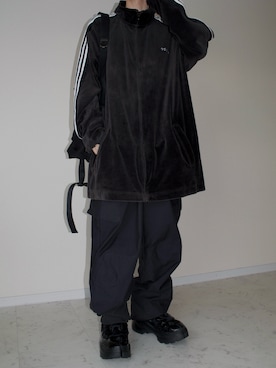 「アイテム（ブーツ）」を使った、橋本さん（メンズ・174cm）の冬コーディネート