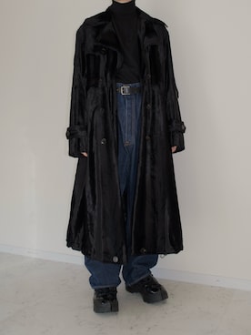 「アイテム（ブーツ）」を使った、橋本さん（メンズ・174cm）の冬コーディネート