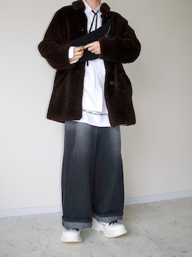 「A.P.C.（アーペーセー）のアイテム（ジャケット/アウター）」を使った、橋本さん（メンズ・174cm）の冬コーディネート