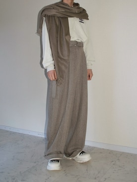 「Whim Gazette（ウィムガゼット）のアイテム」を使った、橋本さん（メンズ・174cm）の冬コーディネート