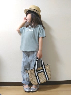 「WHIPCREAM（ホイップクリーム）のアイテム」を使った、yur★takさん（キッズ・110cm）の夏コーディネート