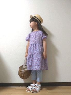 「WHIPCREAM（ホイップクリーム）のアイテム」を使った、yur★takさん（キッズ・110cm）の夏コーディネート