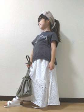 「コットンレース」｜yur★takさん（キッズ・110cm）の夏コーディネート