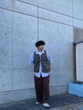 「instagramフォローお願いします」｜ヤマグチさん（メンズ・178cm）の秋コーディネート