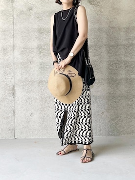 「EACH.（イーチ）のアイテム」を使った、coco@さん（レディース・162cm）の夏コーディネート