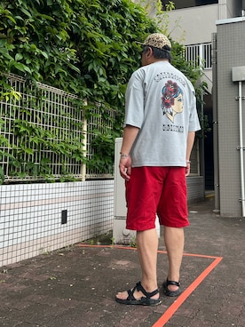 「Engineered Garments（エンジニアードガーメンツ）のアイテム」を使った、gottusoさん（メンズ・179cm）の夏コーディネート
