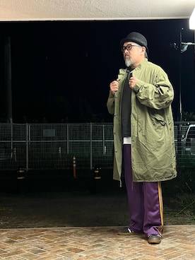 「アイテム（モッズコート）」を使った、gottusoさん（メンズ・179cm）の秋コーディネート