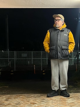 「アイテム（バックパック/リュック）」を使った、gottusoさん（メンズ・179cm）の冬コーディネート