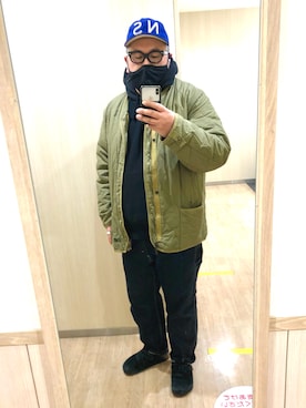 「Buzz Rickson's（バズリクソンズ）のアイテム（ブルゾン）」を使った、gottusoさん（メンズ・179cm）の冬コーディネート