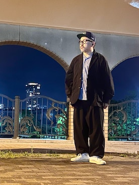 「Engineered Garments（エンジニアードガーメンツ）のアイテム」を使った、gottusoさん（メンズ・179cm）の夏コーディネート