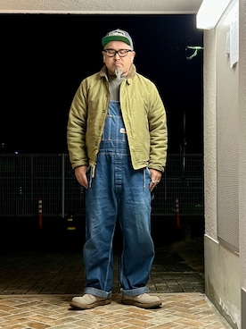 「Buzz Rickson's（バズリクソンズ）のアイテム（ミリタリージャケット）」を使った、gottusoさん（メンズ・179cm）の冬コーディネート