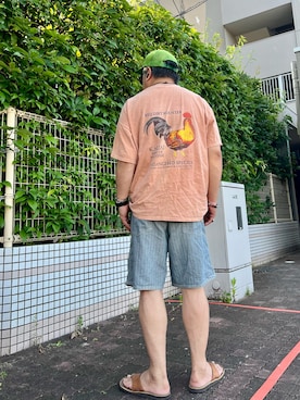 「RRL（ダブル アール エル）のアイテム」を使った、gottusoさん（メンズ・179cm）の夏コーディネート