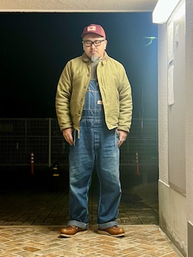 「Buzz Rickson's（バズリクソンズ）のアイテム（ミリタリージャケット）」を使った、gottusoさん（メンズ・179cm）の冬コーディネート
