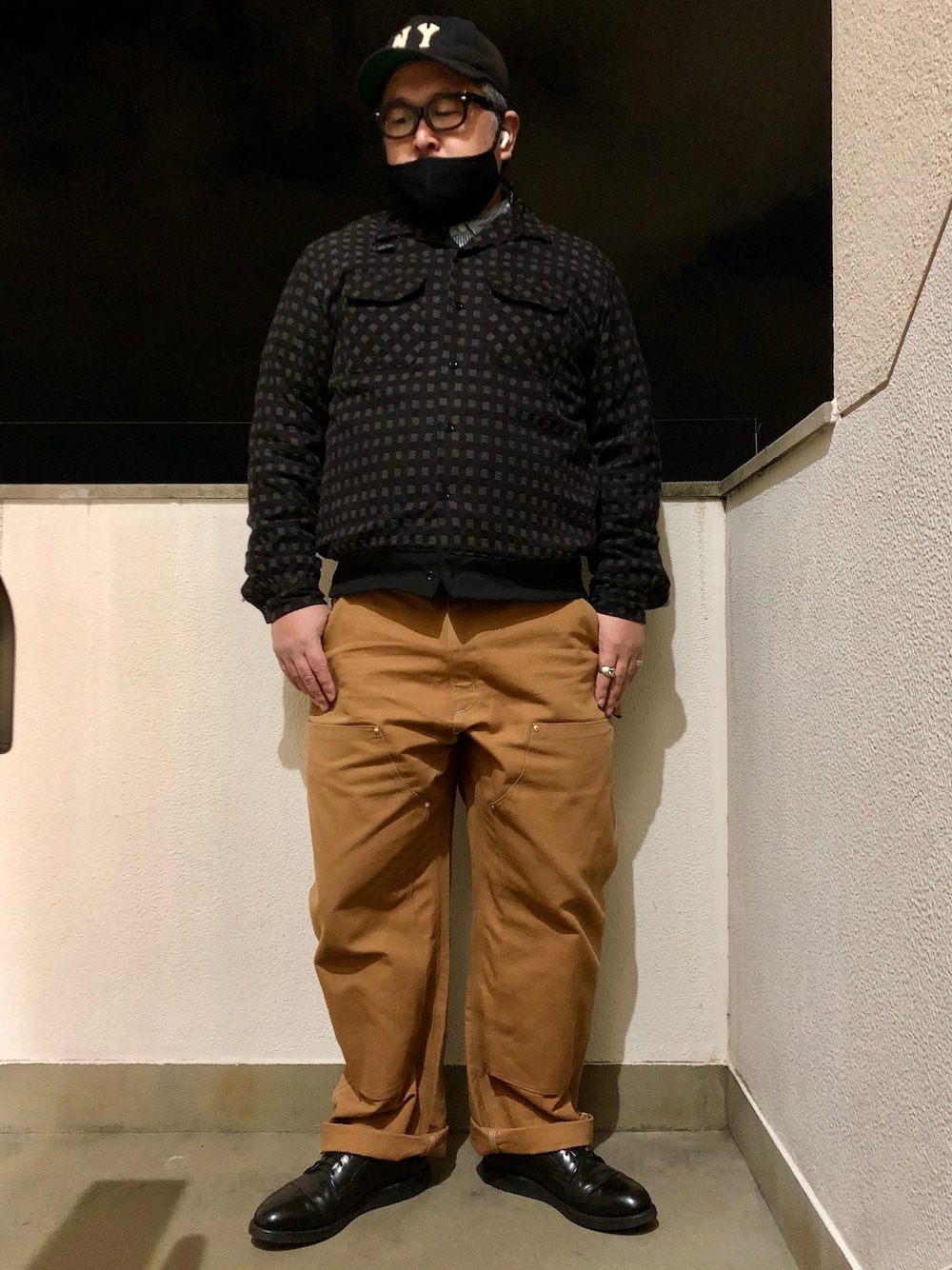 carhartt ダック ダブル ワッペン フロントワークパンツを使った人気