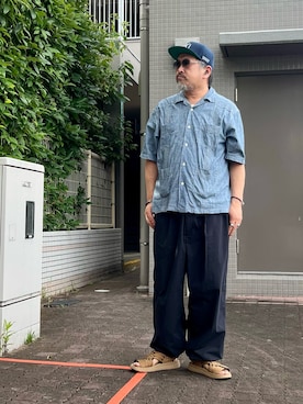 「HERMES（エルメス）のアイテム」を使った、gottusoさん（メンズ・179cm）の夏コーディネート