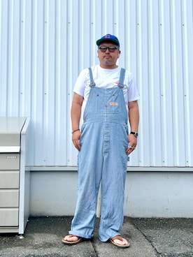 「アメカジコーデ」｜「アイテム（トップス）」を使った、gottusoさん（メンズ・179cm）の夏コーディネート