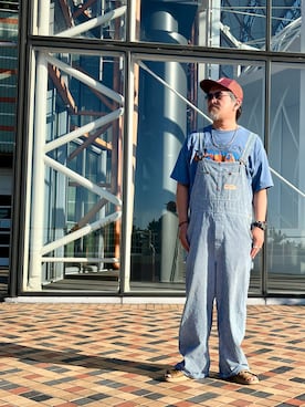 「アイテム（オールインワン・サロペット）」を使った、gottusoさん（メンズ・179cm）の夏コーディネート