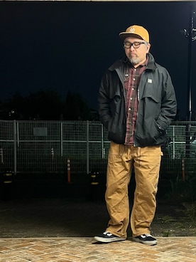 「アイテム（メガネ）」を使った、gottusoさん（メンズ・179cm）の秋コーディネート